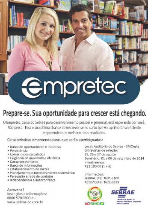 Empretec está com inscrições abertas