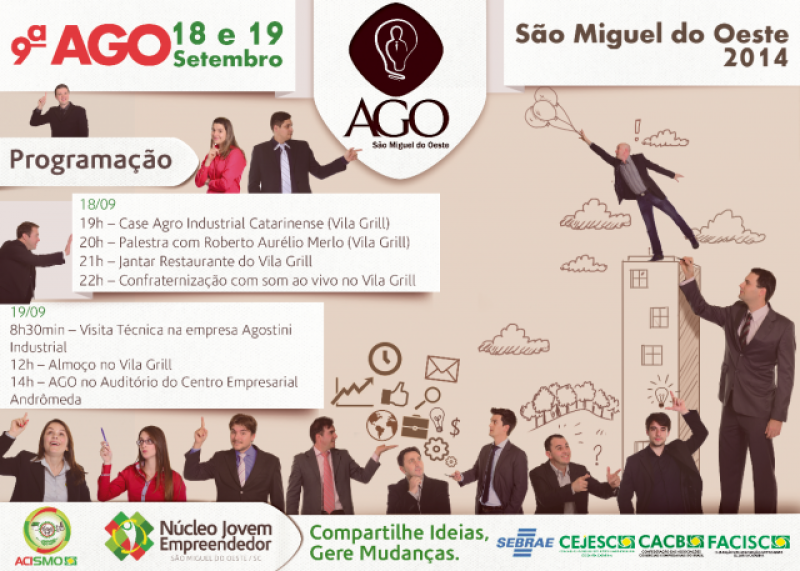 Assembléia do Cejesc vai reunir mais de 100 jovens empreendedores do Estado