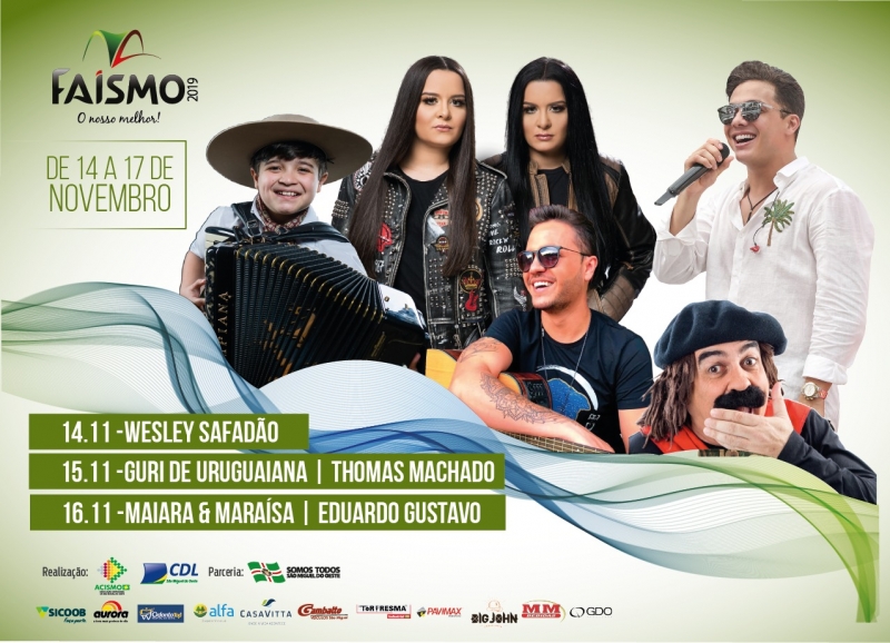 ?Anunciados os shows da Faismo 2019