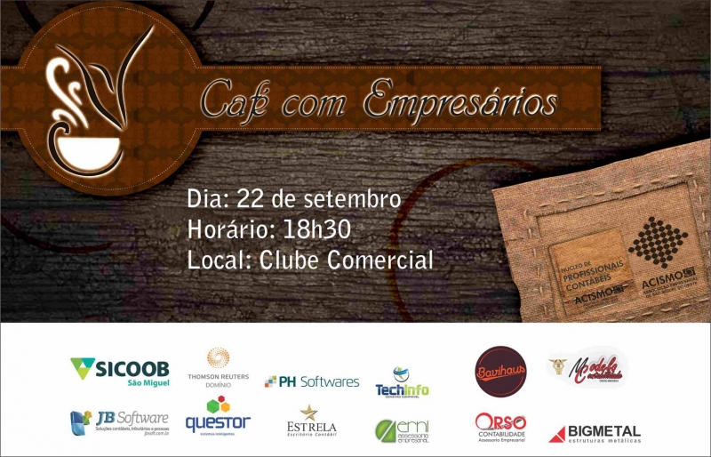 Café com Empresários será no dia 22