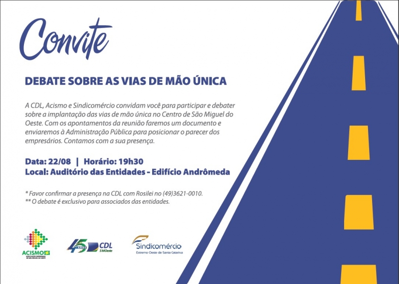 ?Entidades realizam debate sobre as vias de mão única