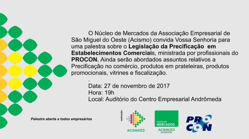 ?Palestra aborda Legislação da Precificação