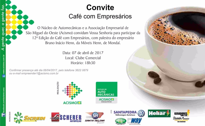?Acismo realiza mais uma edição do Café com Empresários