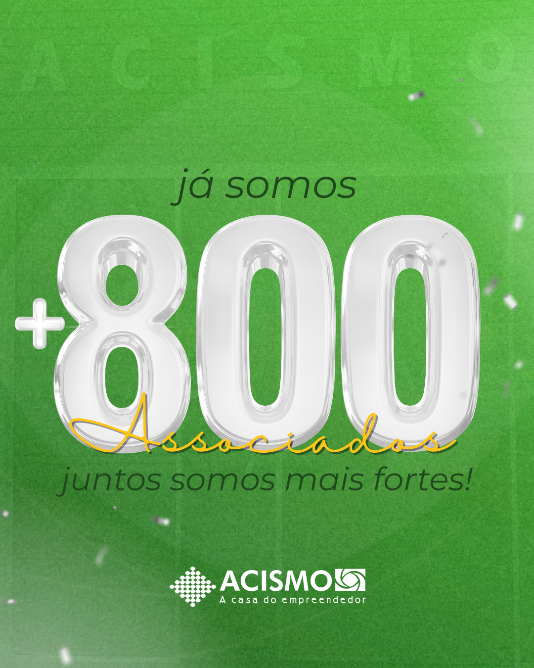 ACISMO ultrapassa 800 associados