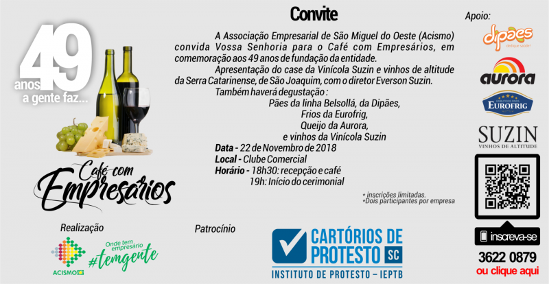 ?Café com empresários será dia 22