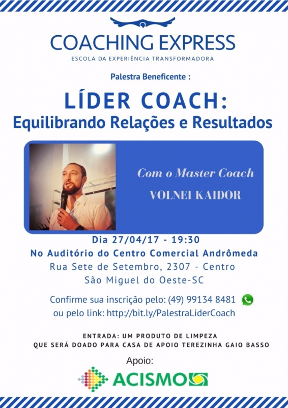 ?Acismo realiza palestra beneficente