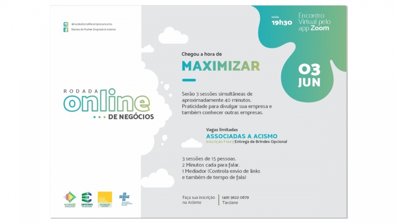 Núcleo da Mulher Empresária realiza Rodada Online de Negócios